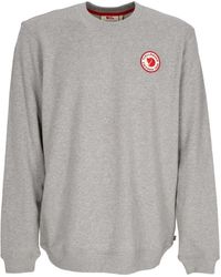 Fjallraven - Hoodies & Sweatvesten ,Grijs ,Katoen 1960 Logo Crewneck Sweatshirt Grijs - Lyst