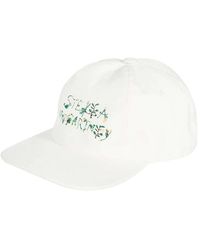 Stella McCartney - Accessoires ,Wit ,Katoen Geborduurd Logo Katoenen Baseballpet - Lyst
