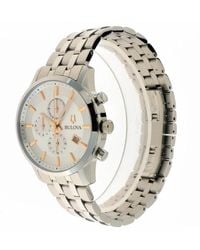 Bulova - Sutton chrono edelstahl uhr - Lyst
