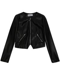 Patrizia Pepe - Korte Eco-Leren Jas - Lyst