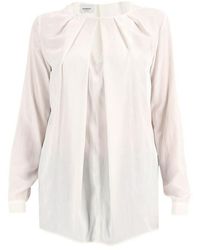 Dondup Pleated shirt - Blanco