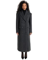 GUAJA. - Jassen ,Grijs ,Leer Jagger Double-Breasted Blazer - Lyst