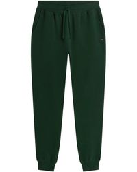 Tommy Hilfiger - Broeken ,Groen ,Katoen Essential Terry Trainingsbroeken - Lyst