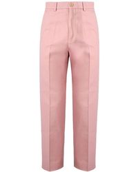 Gucci - Hellrosa Baumwoll-Casual-Hose - Lyst