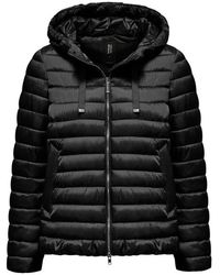 Bomboogie - Jassen ,Zwart ,Nylon Down Jassen - Lyst