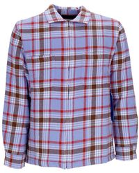 Obey - Overhemden ,Veelkleurig ,Katoen Gewatteerd Shirtjack Digitaal Multi - Lyst