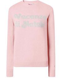 MC2 Saint Barth - Truien & Vesten ,Roze ,Wol New Queen Sweater - Lyst