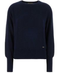 Woolrich - Truien & Vesten ,Blauw ,Katoen Cotton Modal Crewneck - Lyst