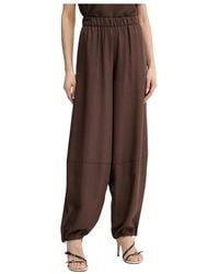 SIMONA CORSELLINI - Wide Trousers - Lyst