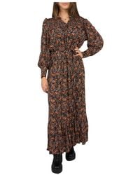 Antik Batik Otto Dress - Bruin