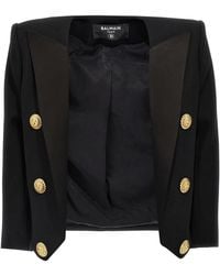 Balmain - Grain De Poudre Blazer - Lyst