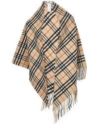 Burberry - Geruit Fringed Sjaal - Lyst