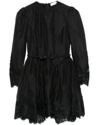 Zimmermann - Hypnotic Lace Trim Mini Dress - Lyst