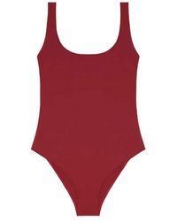Lido - Badmode ,Rood ,Elegante Zwarte Badpak - Lyst