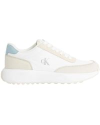 Calvin Klein - Schoenen ,Leer Leren Damessneakers Lente/Zomer Collectie - Lyst