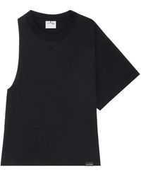 Courreges - Eenmouw Scuba T-Shirt Voor Vrouwen - Lyst