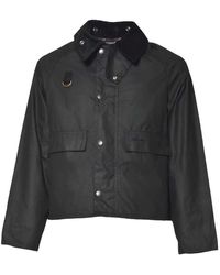 Barbour - Spey Slim Waxed Jacket - Lyst