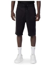 Calvin Klein - Shorts neri con lacci per uomo - Lyst
