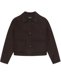 Arma - Kerry Cropped Wollen Jas - Lyst