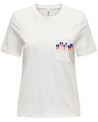 ONLY - Stammesleben taschen t-shirt - Lyst