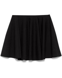 Givenchy - Rokken ,Zwart ,Wol Cirkel Mini Rok - Lyst