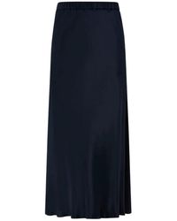 Max Mara - Rokken ,Blauw ,Sospiro Zijden Maxirok - Lyst