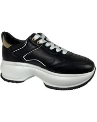 Hogan - Actieve Schoenen Zwart Goud Profiel - Lyst