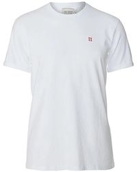 Les Deux - Tops ,Wit ,Katoen Nørregaard T-Shirt - Lyst