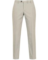 Michael Coal - Broeken ,Grijs ,Leer Pantalone Tk America Lungo - Lyst