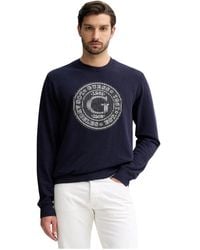 Guess - Usa Grafische Ronde Hals Sweatshirt - Lyst