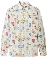 Hartford - Overhemden ,Veelkleurig ,Patt Vacation Print Shirt - Lyst