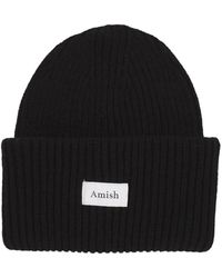 AMISH - Schwarze wollmischung beanie streetwear - Lyst