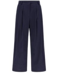 Herno - Broeken ,Blauw ,Katoen Blauwe Regular Fit Broek - Lyst