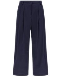Herno - Broeken ,Blauw ,Katoen Blauwe Regular Fit Broek - Lyst