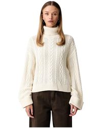 Guess - Kabelgebreide Coltrui - Lyst