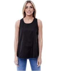 Alpha Studio - Camiseta sin mangas de en jersey - Lyst