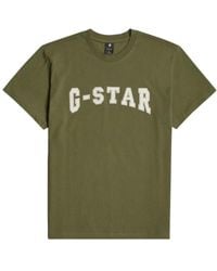 G-Star - Grafik Logo T-Shirt Aus Bio-Baumwolle - Lyst