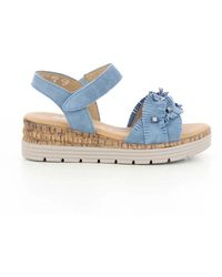 Gabor - Schoenen ,Blauw ,82.704 Wedge Sandal - Lyst