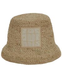 Jacquemus - Natürlicher geflochtener raffia bucket hat - Lyst