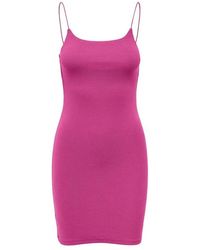 ONLY - Kleedjes ,Roze ,Katoen Elegante Jurk Voor Junioren - Lyst