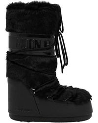 Moon Boot - Schoenen ,Zwart ,Leer Mb Icon Faux-Fur Boot - Lyst