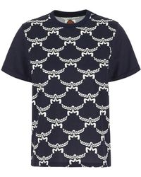 MCM - Tops ,Blauw ,T-Shirt - Lyst
