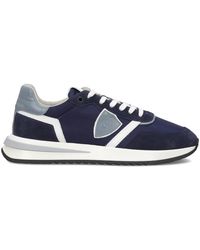Philippe Model - Schoenen ,Blauw ,Leer Tropez 2.1 Running - Lyst