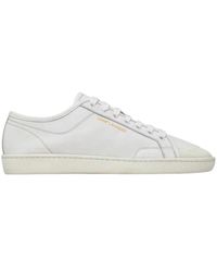 Saint Laurent - Schoenen ,Wit ,Leer Court Classic Sneakers - Lyst