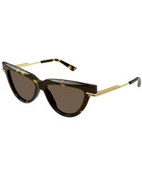 Bottega Veneta - Sunglasses,schwarze sonnenbrille, vielseitig und stilvoll,braun/havana sonnenbrille, vielseitig und stilvoll - Lyst