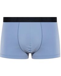 Hanro - Ondergoed ,Blauw ,Micro Touch Boxer Brief - Lyst