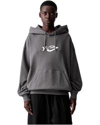 Y-3 - French Terry Liquid Logo Hoodie - Lyst