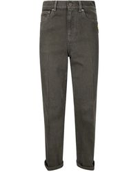 JW Anderson - Jeans Met Omgeslagen Zoom En Opgestikte Zak - Lyst
