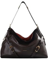 Givenchy - Tassen ,Bruin ,Leer Voyou Large Bag - Lyst