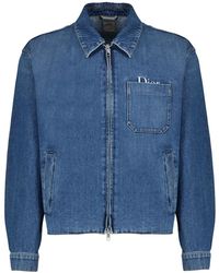 Dior - Denim Jacket Met Borduursel - Lyst